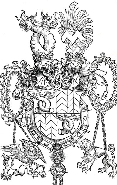 The Coat of Arms of Florian Waldauf by Albrecht Dürer