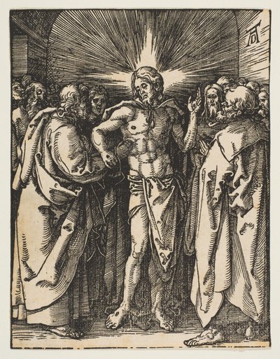 The Doubting Thomas, from "The Small Passion" by Albrecht Dürer