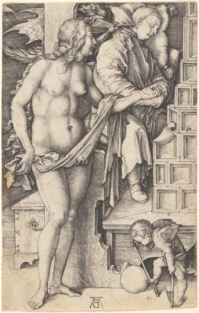 The Dream of the Doctor (Temptation of the Idler) by Albrecht Dürer