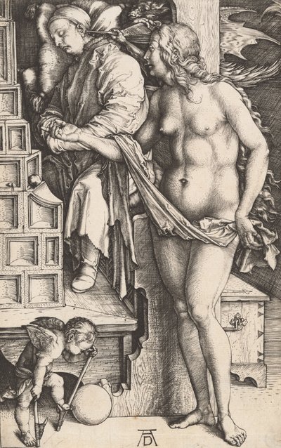 The Dream of the Doctor Temptation of the Idler by Albrecht Dürer