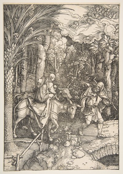 The Flight into Egypt, from The Life of the Virgin, from the Latin Edition, 1511 by Albrecht Dürer