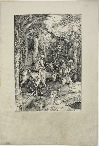 The Flight into Egypt, from the Life of the Virgin by Albrecht Dürer