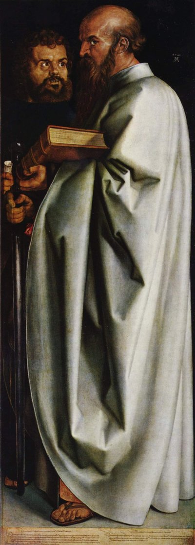 The Four Apostles: Saints Mark and Paul by Albrecht Dürer