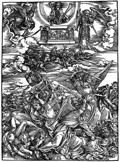 The Four Vengeful Angels, 1498, 1936 by Albrecht Dürer