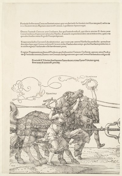 The Great Triumphal Chariot: Velocitas and Firmitudo by Albrecht Dürer