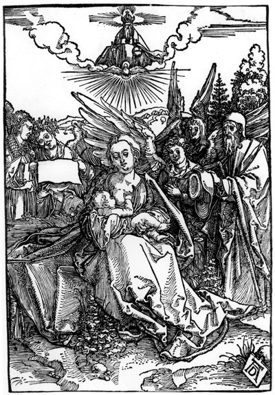 The Holy Family with Five Angels by Albrecht Dürer