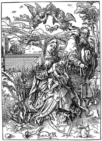 The Holy Family with the Three Hares by Albrecht Dürer