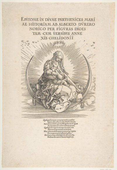 The Madonna on the Crescent, Frontispiece to The Life of the Virgin by Albrecht Dürer