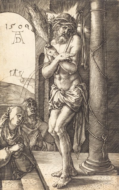 The Man of Sorrows Standing by the Column by Albrecht Dürer
