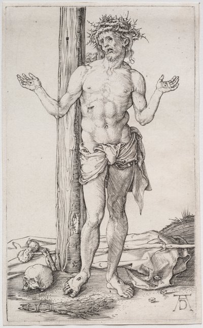 The Man of Sorrows Standing, with Hands Raised by Albrecht Dürer