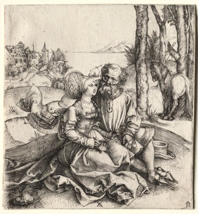The Offer of Love (or the Ill-Assorted Couple) by Albrecht Dürer