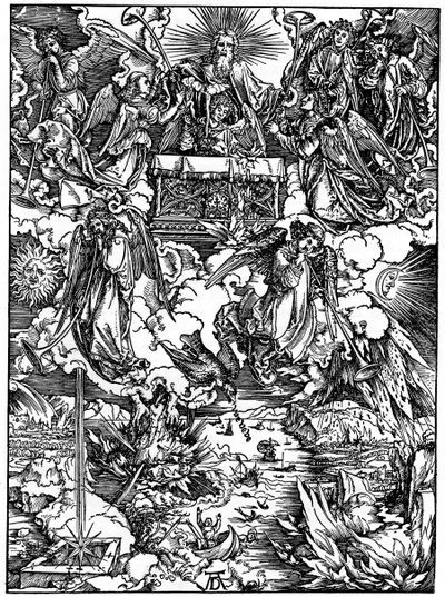 The Opening of the Seventh Seal, The Seven Angels with the Trumpets by Albrecht Dürer