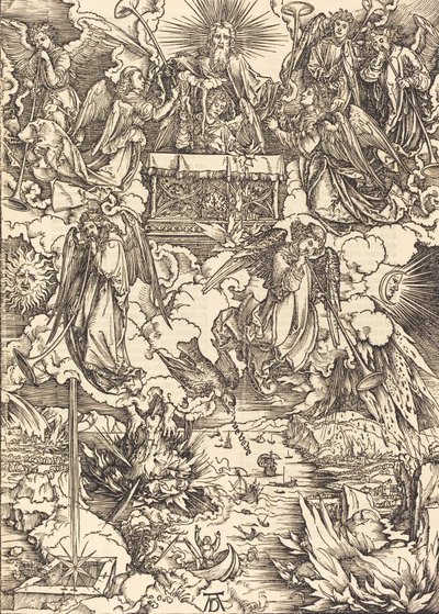 The Seven Angels with the Trumpets, 1498 by Albrecht Dürer