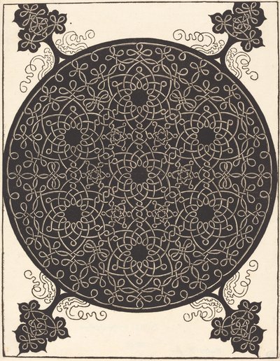 The Sixth Knot (combining seven small systems of knots with black centers) by Albrecht Dürer