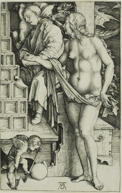 The Temptation of the Idler (The Dream of the Doctor) by Albrecht Dürer