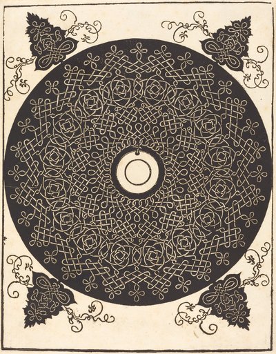 The Third Knot (with a black circle on a white medallion) by Albrecht Dürer