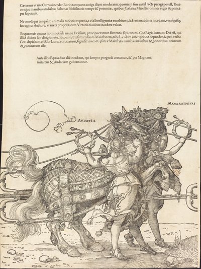 The Triumphal Chariot of Maximilian I (The Great Triumphal Car) [plate 7 of 8] by Albrecht Dürer