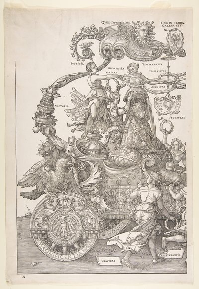 The Triumphal Chariot of Maximilian I The Great Tri..., probably finished ca. 1518, published 1522 by Albrecht Dürer