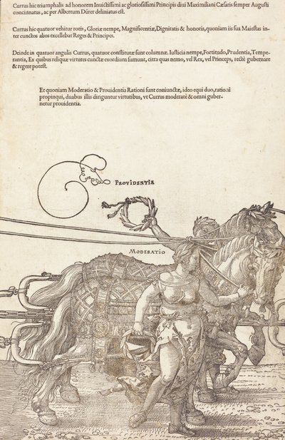The Triumphal Chariot of Maximilian I The Great Triumphal Car (plate 3 of 8) by Albrecht Dürer