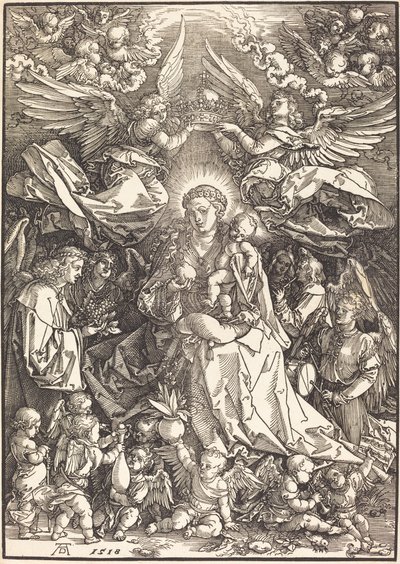 The Virgin Surrounded by Many Angels by Albrecht Dürer