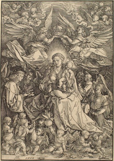 The Virgin Surrounded by Many Angels by Albrecht Dürer