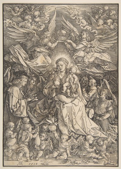 The Virgin Surrounded by Many Angels by Albrecht Dürer