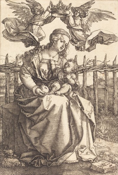 The Virgin and Child Crowned by Two Angels, 1518 by Albrecht Dürer
