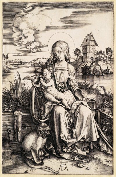 The Virgin and Child with the Monkey by Albrecht Dürer