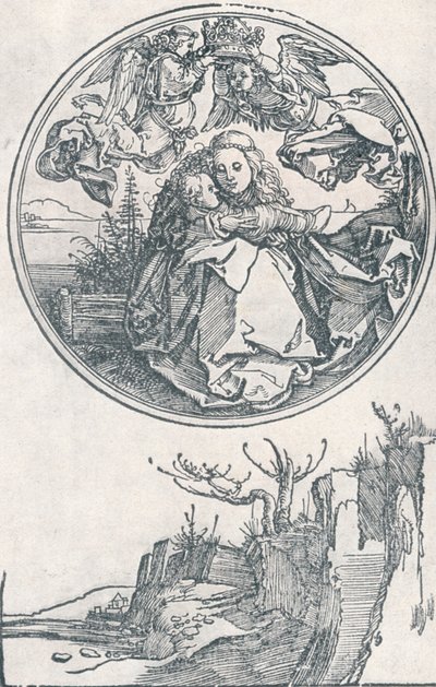 The Virgin crowned by two Angels, c1515 by Albrecht Dürer