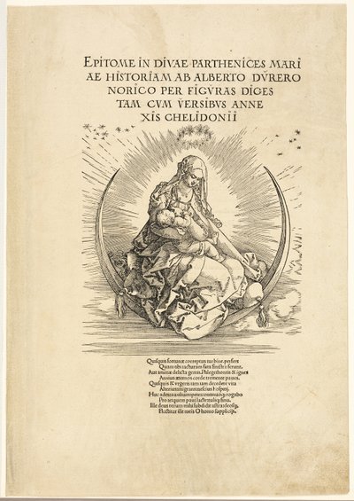 The Virgin on the Crescent, from The Life of the Virgin by Albrecht Dürer