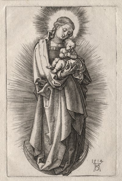 The Virgin with Hairband on a Crescent Moon by Albrecht Dürer