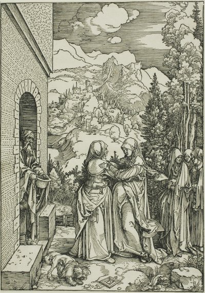 The Visitation, from The Life of the Virgin by Albrecht Dürer
