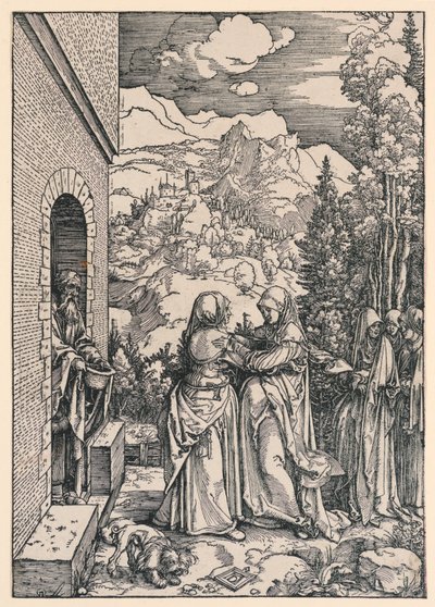 The Visitation, from the Life of the Virgin series by Albrecht Dürer