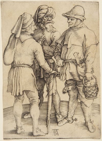 Three Peasants in Conversation by Albrecht Dürer