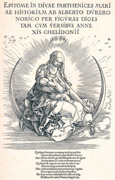 Title Page of the Life of the Virgin by Albrecht Dürer