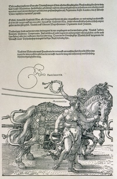 Triumphal Chariot of Emperor Maximilian I of Germany (1459-1519): (detail) by Albrecht Dürer