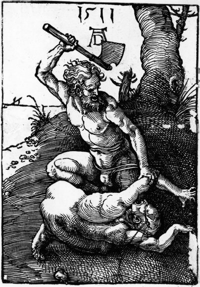 Cain Killing Abel by Albrecht Dürer or Duerer