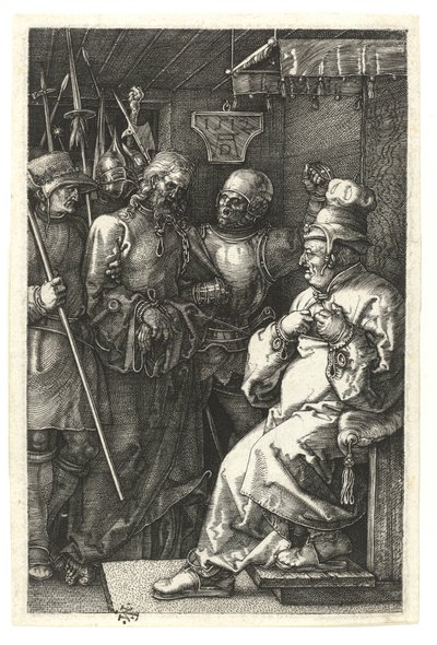 Christ before Caiaphas. 1512 by Albrecht Dürer
