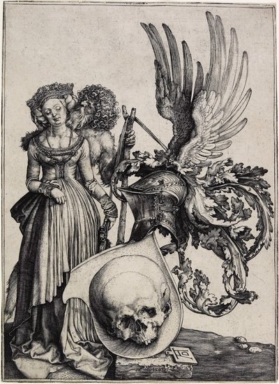 Coat-of-Arms with a Skull, c. 1503 by Albrecht Dürer