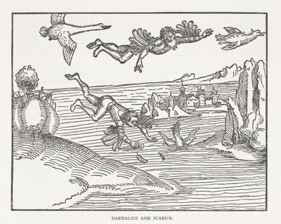 Daedalus and Icarus by Albrecht Dürer