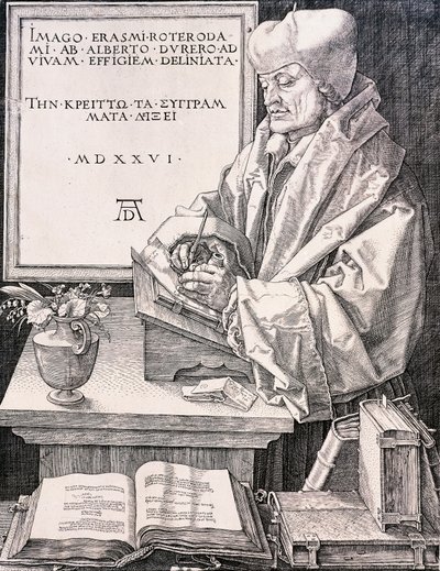 Erasmus of Rotterdam by Albrecht Dürer