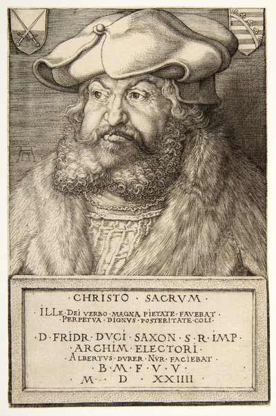 Frederick the Wise, Elector of Saxony, pub. 1524 by Albrecht Dürer