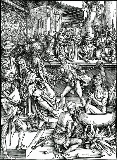 St. John the Evangelist Being Tortured in a Vat of Boiling Oil, from the 