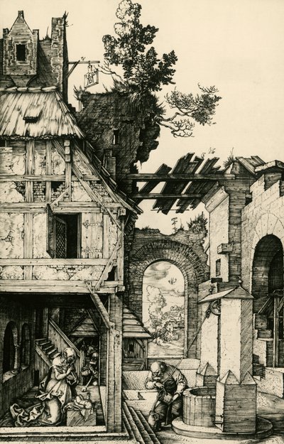 The Adoration of the Child, engraving by Albrecht Dürer