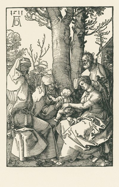 The Holy Family with Joachim and Anna under a Tree by Albrecht Dürer or Duerer