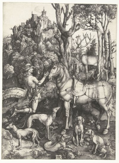 The Vision of St Eustace by Albrecht Dürer or Duerer
