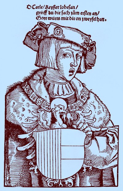 Youth Charles V (1500-1558) (engraving) by Albrecht Dürer