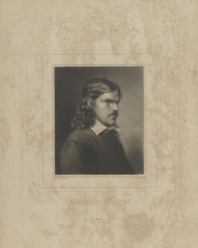 Portrait of Friedrich Rückert by Albrecht Fürchtegott Schultheiss