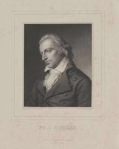 Portrait of Friedrich von Schiller 1759-1805, c. 1840 by Albrecht Fürchtegott Schultheiss