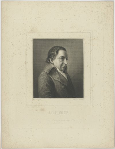 Portrait of Johann Gottlieb Fichte by Albrecht Fürchtegott Schultheiss